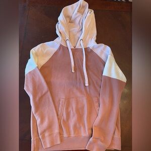 Abercrombie & Fitch Soft color block hoodie with waffle knit hoodie size S